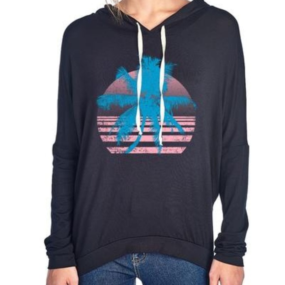 Tops - PALM TREE HOODIE Tops - PALM TREE HOODIE
